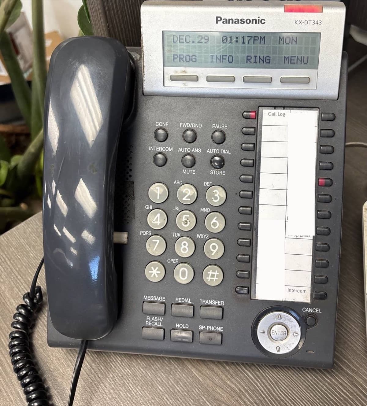 Legacy Panasonic KX-DT343 desk phone serviced by Business Techs